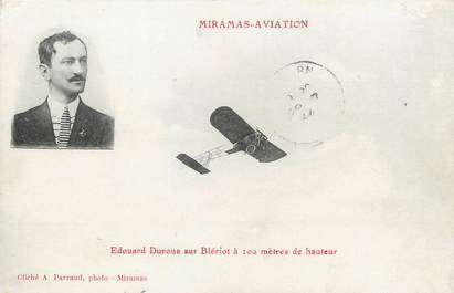 / CPA FRANCE 13 "Miramas aviation, Edouard Dufour sur Blériot"