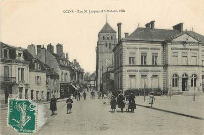 CPA FRANCE 58 "Cosne, Rue Saint Jacques et Hotel de ville"