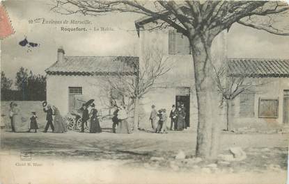 / CPA FRANCE 13 "Roquefort, la mairie"