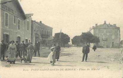 / CPA FRANCE 13 "Port Saint Louis du Rhône, place du marché"