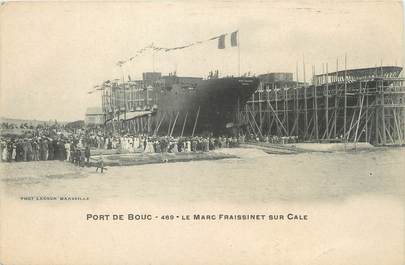 / CPA FRANCE 13 "Port de Bouc, le Marc Fraissinet sur Cale"