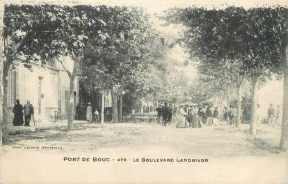 / CPA FRANCE 13 "Port de Bouc, le boulevard Landrivon "