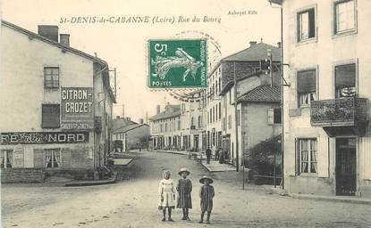 CPA FRANCE 42 "Saint Denis de Cabanne, rue du Bourg"