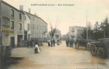 CPA FRANCE 42 "Saint Alban, rue principale"