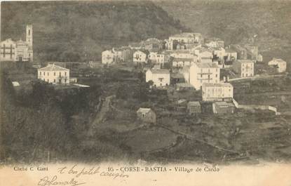 CPA FRANCE 20 "Corse, Bastia, village de Cardo"