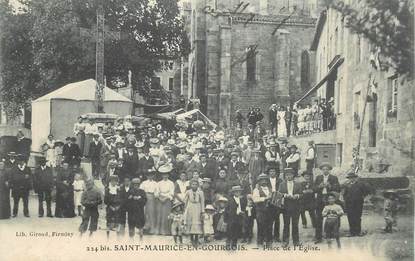 CPA FRANCE 42 "Saint Maurice en Gourgois, place de l'Eglise"