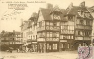 14 Calvado / CPA FRANCE 14 "Lisieux, vieilles maisons, place de la Halle au Beurre"