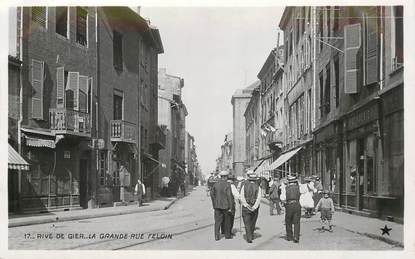 CPA FRANCE 42  "Rive de Gier, la grande rue Feloin" / Ed. Etoile