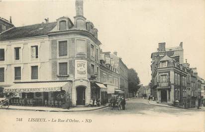 / CPA FRANCE 14 "Lisieux, la rue d'Orbec"