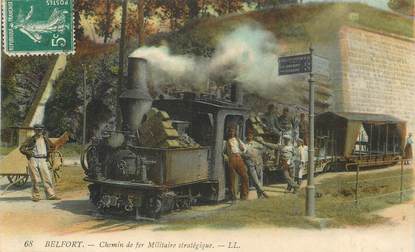 CPA FRANCE 90 "Belfort, chemin de fer militaire " / TRAIN