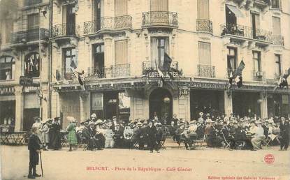 CPA FRANCE 90 "Belfort, place de la République, Café glacier"