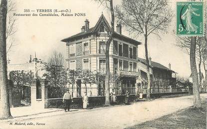 CPA FRANCE 91 "Yerres, restaurant des Camaldules, Maison Pons"