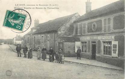 CPA FRANCE 91 "Marcoussis, Le Gué, Maison Ruelle et Route de Versailles"