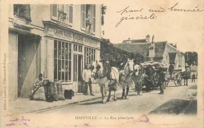 CPA FRANCE 91 "Mainville, la rue principale"