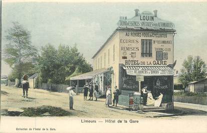 CPA FRANCE 91 "Limours, Hotel de la gare"