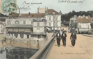 91 Essonne CPA FRANCE 91 "Corbeil, sur le pont"