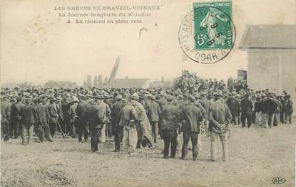 CPA FRANCE 91 "Les Grèves de Draveil Vigneux"