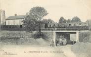 91 Essonne CPA  FRANCE 91 "Angerville, le pont de la gare" / TRAIN