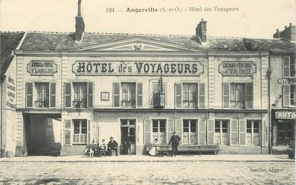 CPA  FRANCE 91 "Angerville, Hotel des Voyageurs"