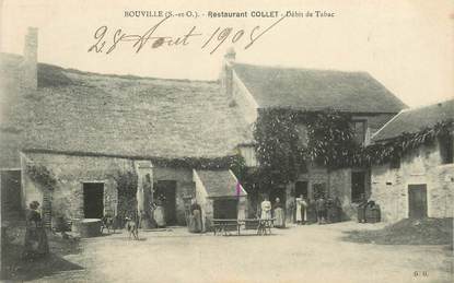 CPA  FRANCE 91 "Bouville, restaurant Collet, débit de Tabac"