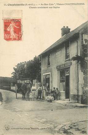 CPA  FRANCE 91 "Cheptainville, Au bon coin"