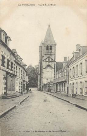 / CPA FRANCE 61 "Longny, le clocher et la rue de l'église"