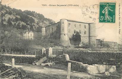 CPA FRANCE 83 "Vins, chateau Seigneurial"