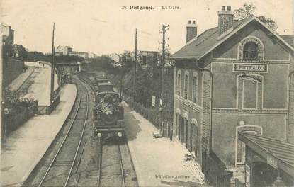 CPA FRANCE 92 "Puteaux, la gare" / TRAIN