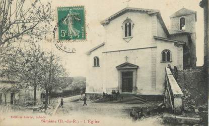 / CPA FRANCE 13 " Simiane, l'église "