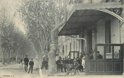 / CPA FRANCE 13 "Salon, av de la gare"