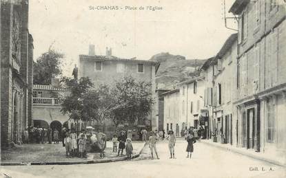 / CPA FRANCE 13 "Saint Chamas, place de l'église"