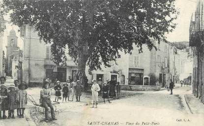 / CPA FRANCE 13 "Saint Chamas, place du Petit Paris"