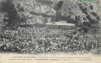 / CPA FRANCE 13 "Saint Rémy de Provence, vallon de Saint Clair, cinquantenaire de Mireille "