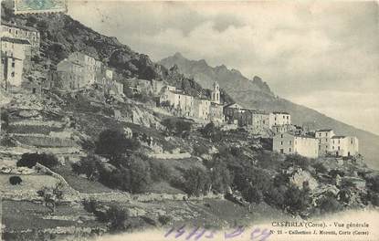 CPA FRANCE 20 "Corse, Castirla, vue générale"