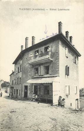 CPA FRANCE 07 "Vanosc, Hotel Lestrade"