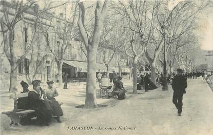 / CPA FRANCE 13 "Tarascon, le cours National"