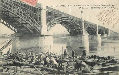 CPA FRANCE 07  "La Voulte sur Rhone, le viaduc du chemin de fer"