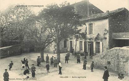 CPA FRANCE 07  "Vallon, asile agricole"