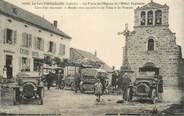 07 Ardeche CPA FRANCE 07  "Le Lac d'Issarlès, la place de l'Eglise et l'Hotel Teyssier"