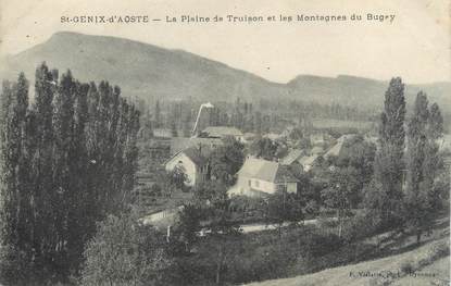 / CPA FRANCE 73 "Saint Génix d'Aoste, le plaine de Truison, et les Montagnes de Bugey"