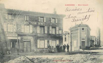 CPA FRANCE 07  "Alboussière, Hotel Cheynet"