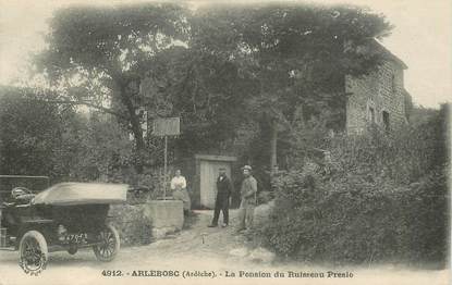 CPA FRANCE 07  "Arlébosc, la pension du Ruisseau Preslé"