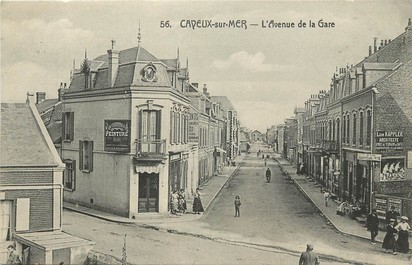 CPA FRANCE 80 "Cayeux sur Mer, avenue de la gare"