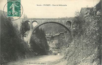 / CPA FRANCE 73 "Flumet, pont de Bellecombe"