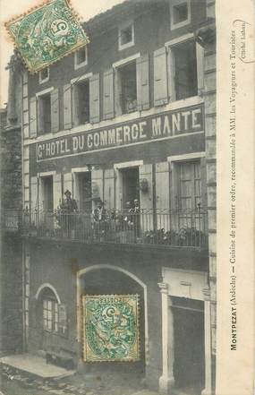 CPA FRANCE 07 "Montpezat, Grand Hotel du Commerce"