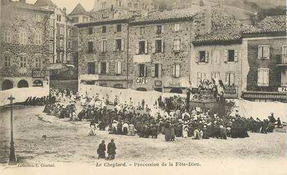 CPA FRANCE 07 "Le Cheylard, Procession de la Fête dieu"