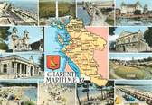 17 Charente Maritime / CPSM FRANCE 17 "Charente Maritime" / CARTE  GEOGRAPHIQUE