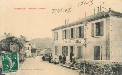 CPA FRANCE 07 "Saint Félicien, route de la Louvesc, la gendarmerie"