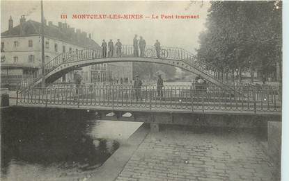 CPA FRANCE 71 "Montceau les Mines, Le pont Tournant"