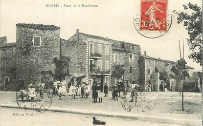 CPA FRANCE 07 "Ruoms, place de la République"